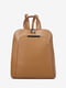 Рюкзак кожаный рыжего кольору | 6851503 | фото 2