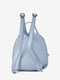 Сумка-рюкзак кожаная голубая | 6851507 | фото 3