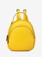 Сумка-рюкзак шкіряна жовта | 6851508 | фото 2