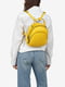 Сумка-рюкзак кожаная желтая | 6851508 | фото 5
