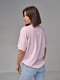 Бавовняна рожева футболка з принтом ведмежа | 6851476 | фото 2