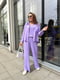 Костюм однотонний фіолетовий: майка, сорочка та штани | 6847203 | фото 3