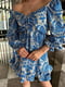 Ніжна блакитна сукня в принт | 6847240 | фото 3