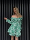 Ніжна зелена сукня в принт | 6847241 | фото 3