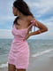 Льняний рожевий сарафан з відкритою спиною | 6847262 | фото 3