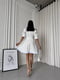 Сукня біла в принт з комірцем | 6847265 | фото 2