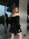 Сукня чорна з відкритими плечима | 6847272 | фото 2