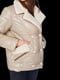 Бежева демісезонна укорочена куртка з плащової тканини | 6850745 | фото 5