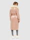Зимове пальто рожеве з хутряним коміром | 6850767 | фото 3