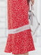 Червона сукня А-силуету з ефектним декольте | 6850855 | фото 4
