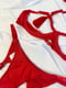Червоний комплект еротичної білизни: бюст, труси, гартери | 6850497 | фото 7