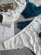 Комплект мереживної еротичної білизни смарагдового кольору: бюст, труси, пояс | 6850548 | фото 4
