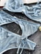 Комплект  еротичної білизни блакитного кольору:  чокер, бюст, труси, пояс, гартери | 6850642 | фото 7