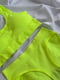 Комплект білизни  в рубчик салатового кольору: білизняний топ з пуш-ап, труси-сліпи | 6850693 | фото 2