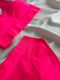 Рожевий комплект білизни  в рубчик: білизняний топ з пуш-ап, труси-сліпи | 6850694 | фото 7