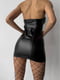 Чорна еротична сукня зі шнурівкою | 6851298 | фото 2