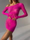 Рожева еротична сукня в сітку | 6851305 | фото 5