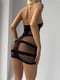 Чорна еротична сукня в сітку | 6851306 | фото 3