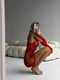 Червона еротична сукня з високими рукавичками | 6851307 | фото 2