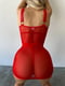 Червона еротична сукня з італійської сітки | 6851309 | фото 5