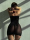 Чорна еротична сукня з чокером, декорована стразами | 6851315 | фото 4
