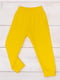 Жовті трикотажні штани на резинці | 6852315