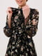 Сукня шифонова чорна в квітковий принт | 6852444 | фото 2