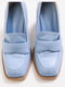 Туфлі блакитні з широкими підборами | 6852445 | фото 2