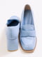 Туфлі блакитні з широкими підборами | 6852445 | фото 3