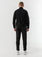 Спортивний чорний костюм: толстовка і штани | 6853589 | фото 8