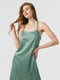 Зелена сукня в білизняному стилі | 6853610 | фото 4
