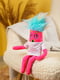 М'яка іграшка “Веселкове волосся” сосиска (40 см), рожева | 6853668 | фото 2