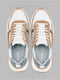 Кросівки шкіряні біло-бежеві | 6853732 | фото 8