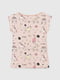 Рожева піжама в принт: футболка і шорти | 6853799 | фото 4