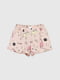 Рожева піжама в принт: футболка і шорти | 6853799 | фото 5
