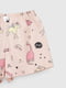 Рожева піжама в принт: футболка і шорти | 6853799 | фото 6