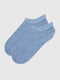 Короткі сині шкарпетки у візерунок | 6854345 | фото 3
