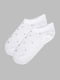 Короткі білі шкарпетки у візерунок | 6854378 | фото 3