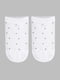 Короткі білі шкарпетки у візерунок | 6854378 | фото 6