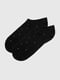 Короткі чорні шкарпетки у візерунок | 6854380 | фото 3