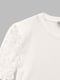 Блуза молочного кольору з коротким рукавом | 6854387 | фото 3
