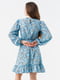 Блакитна сукня в квітковий принт | 6854433 | фото 5