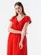 Червона сукня з розрізами на гудзиках | 6854444 | фото 2