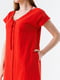 Червона сукня з розрізами на гудзиках | 6854444 | фото 3