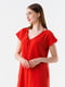 Червона сукня з розрізами на гудзиках | 6854444 | фото 5