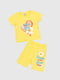 Костюм: футболка+шорти жовтий принтований | 6854568 | фото 6
