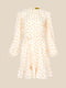 Сукня молочного кольору в квітковий принт з оборкою | 6854781 | фото 7