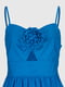 Сарафан синій з квіткою на грудях | 6854814 | фото 10