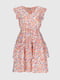 Світло-рожева сукня в квітковий принт з оборками | 6854820 | фото 7
