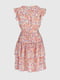 Світло-рожева сукня в квітковий принт з оборками | 6854820 | фото 9